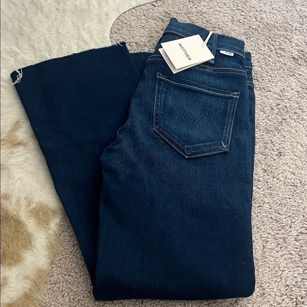 NWT MOTHER Dark Indigo Straight Leg Jeans